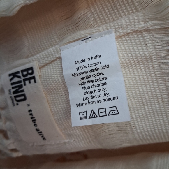 Be Kind By Ellen X Tribe Alive Chic Cream Scarf for Women tribe alive denim - Picture 10 of 10